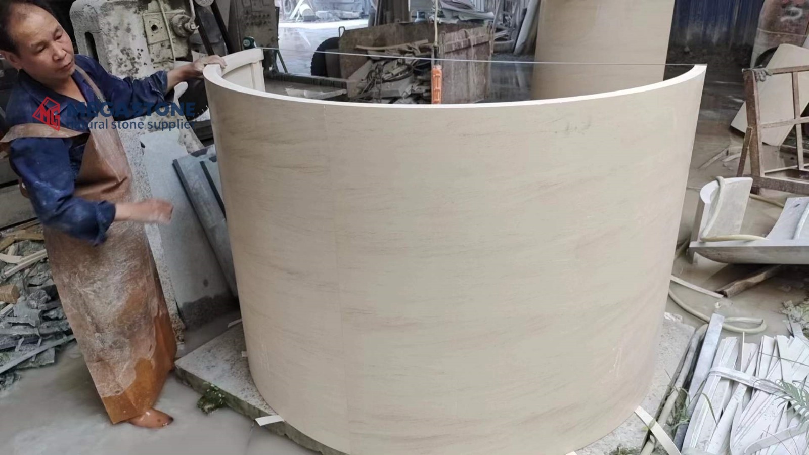 Moca Cream Limestone Slab