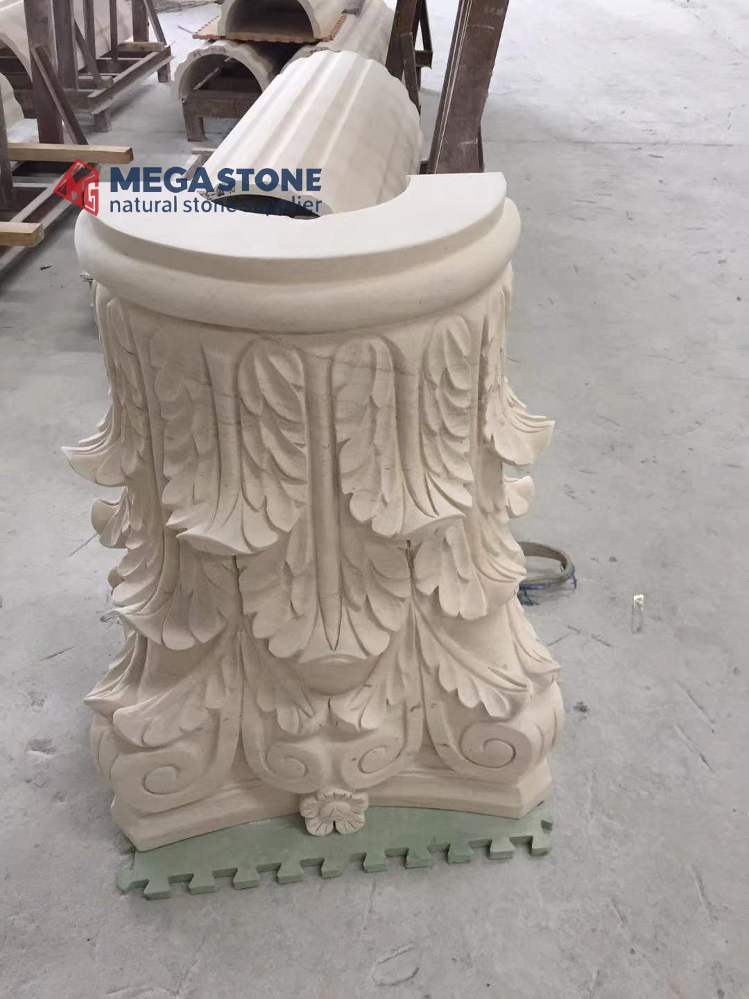 Moca Cream Limestone slab suppliers