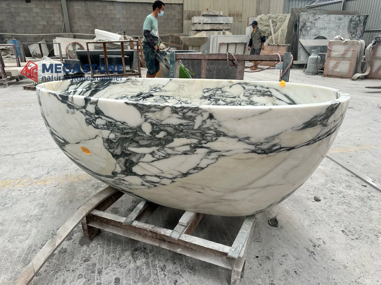 Arabescato Corchia Marble Bathtub
