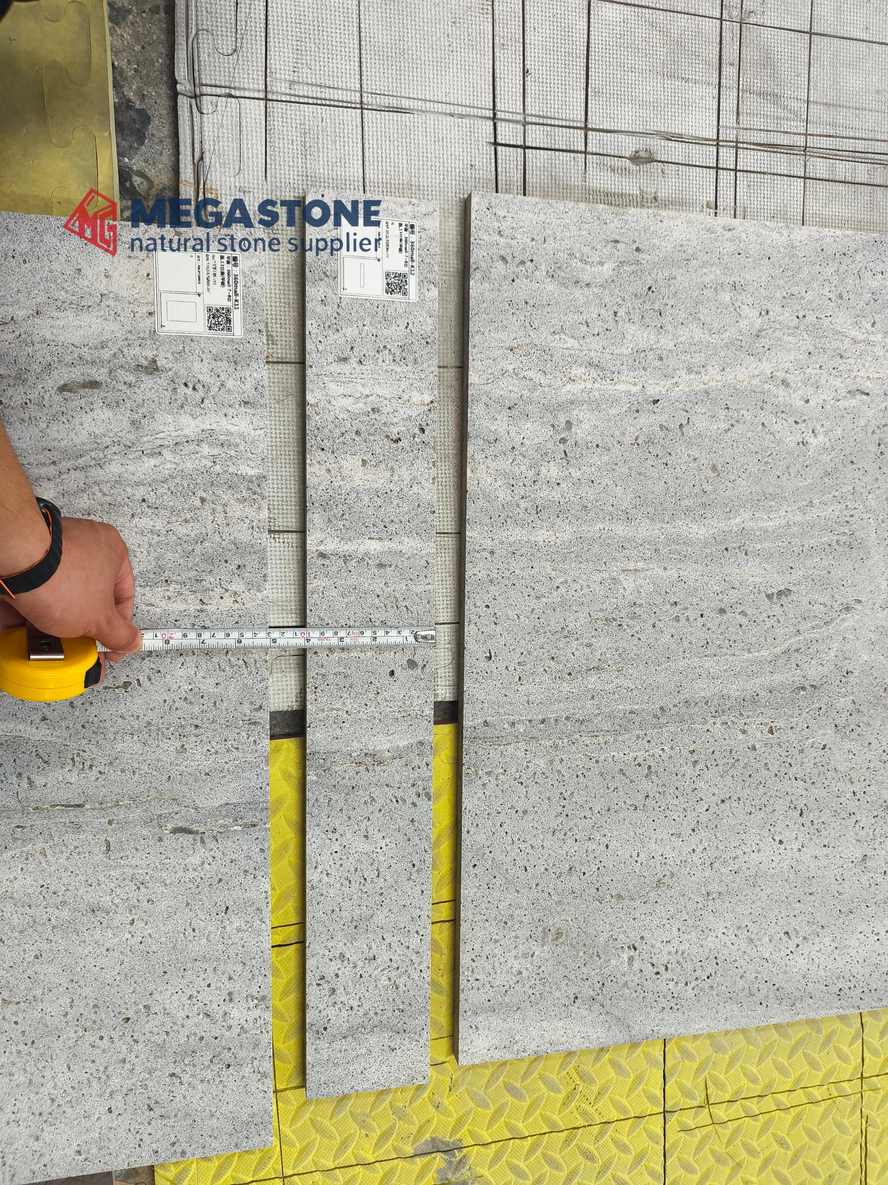 Silver Grey Travertine Cut to Size Tiles for Wall Cladding