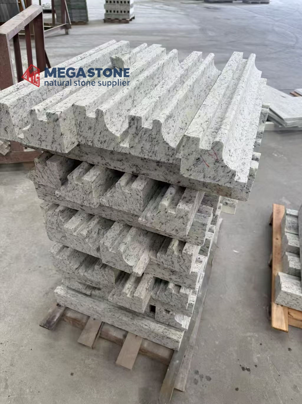 Premium Custom Cornices and Mouldings in White Ornamental Granite