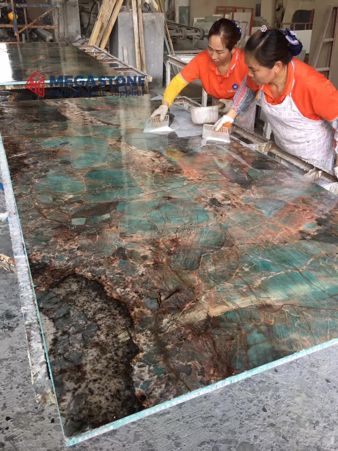 Amazon Green Quartzite Aluminum Honeycomb Stone Panel