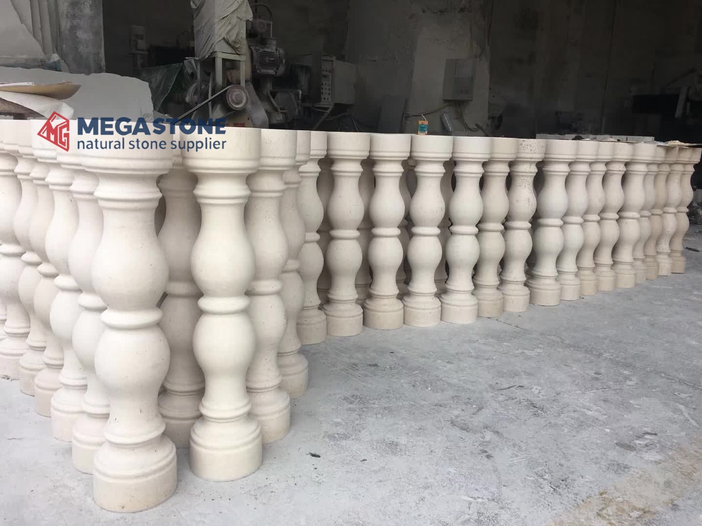 Moleanos Beige Limestone Balusters