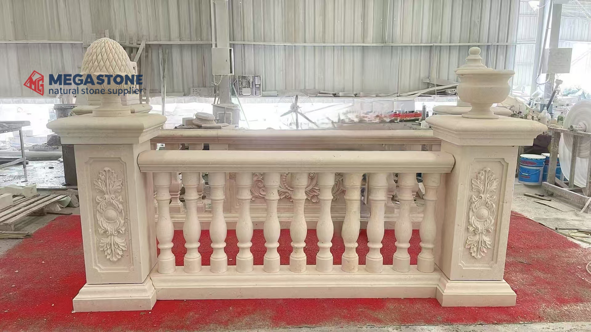 Moleanos Beige Limestone Balusters