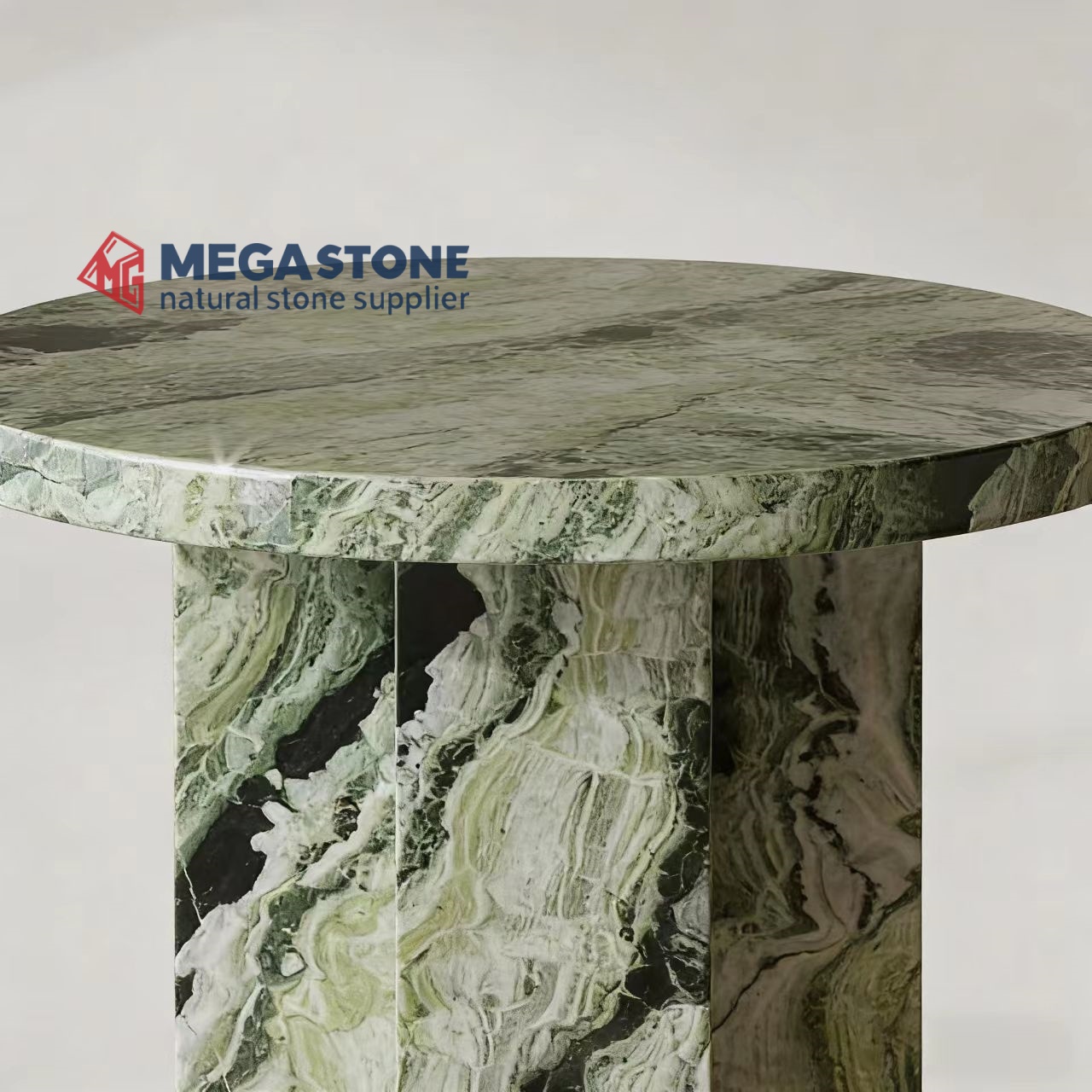 Shangri La Jade Marble Side Table