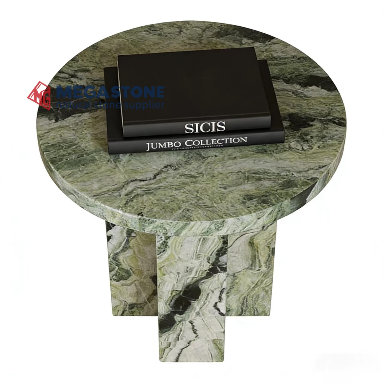 Shangri La Jade Marble Side Table