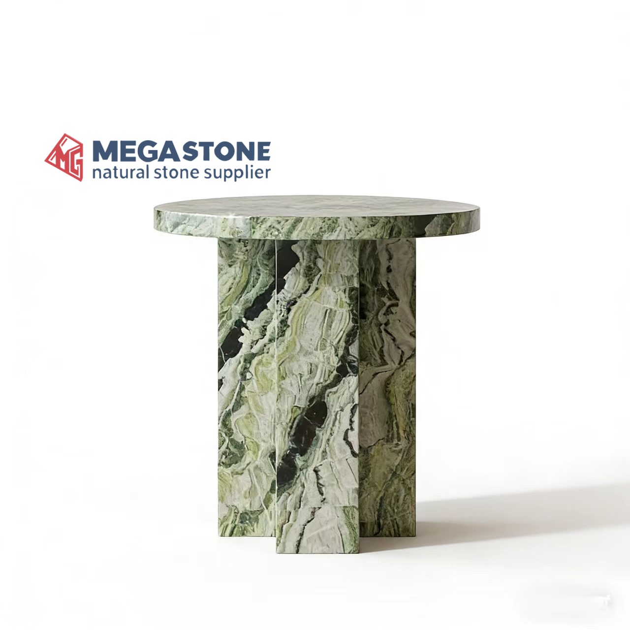 Shangri La Jade Marble Side Table