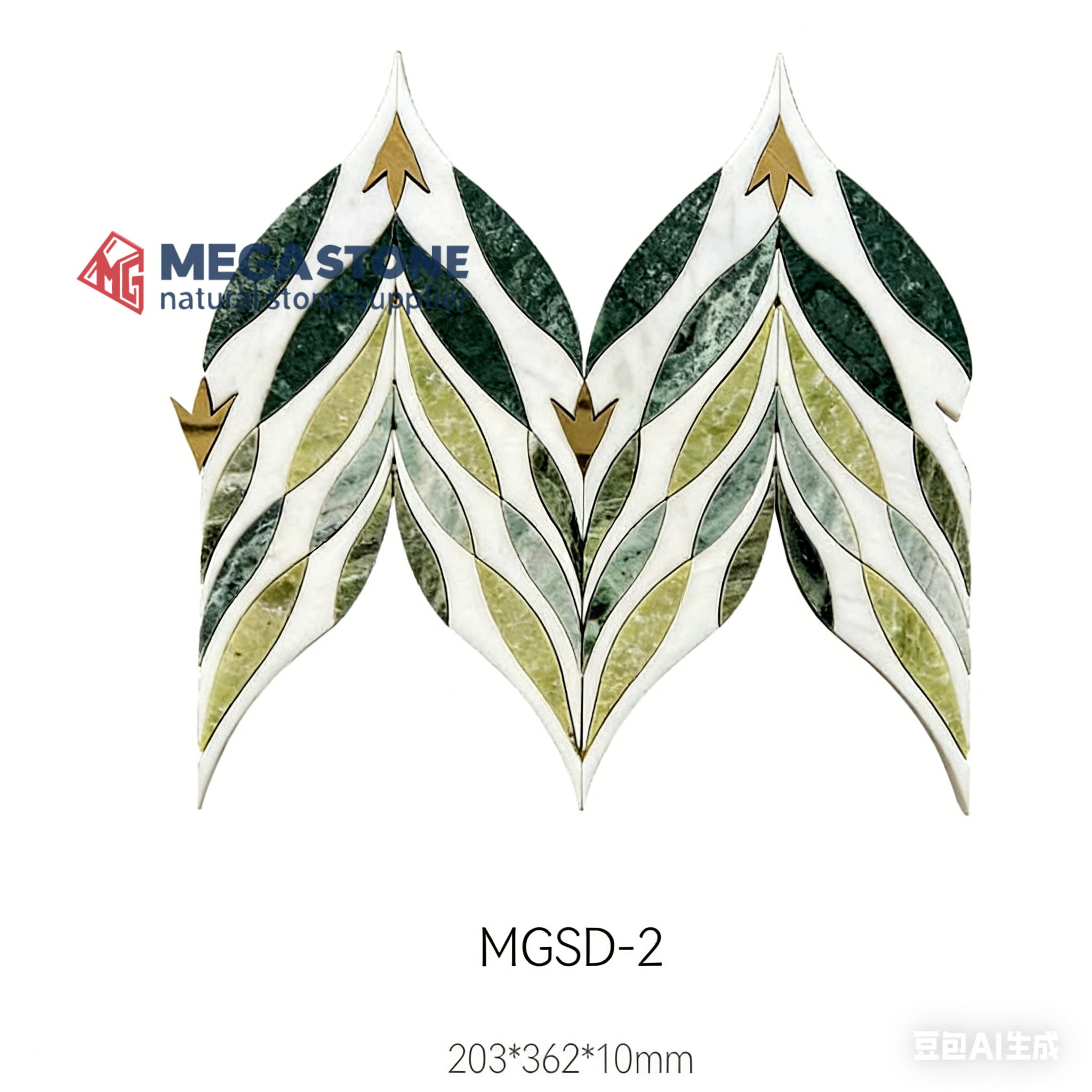 Waterjet Medallions and Marble Parquet Mgsd-2
