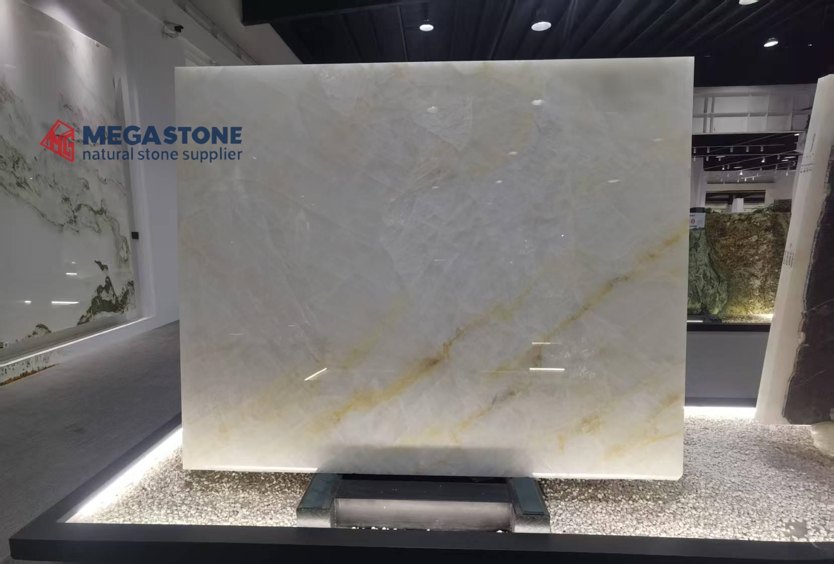 Ice Flake Jade Onyx Slab Ice Flake Jade Onyx Slab