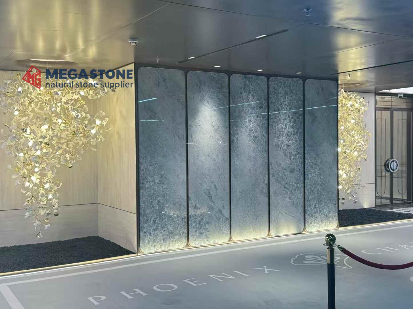 China Azul Caribe Quartzite slab manufacturers