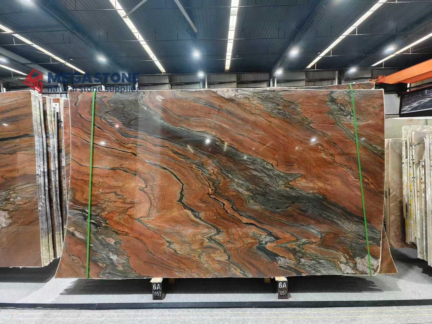 Red Fusion Quartzite Slab