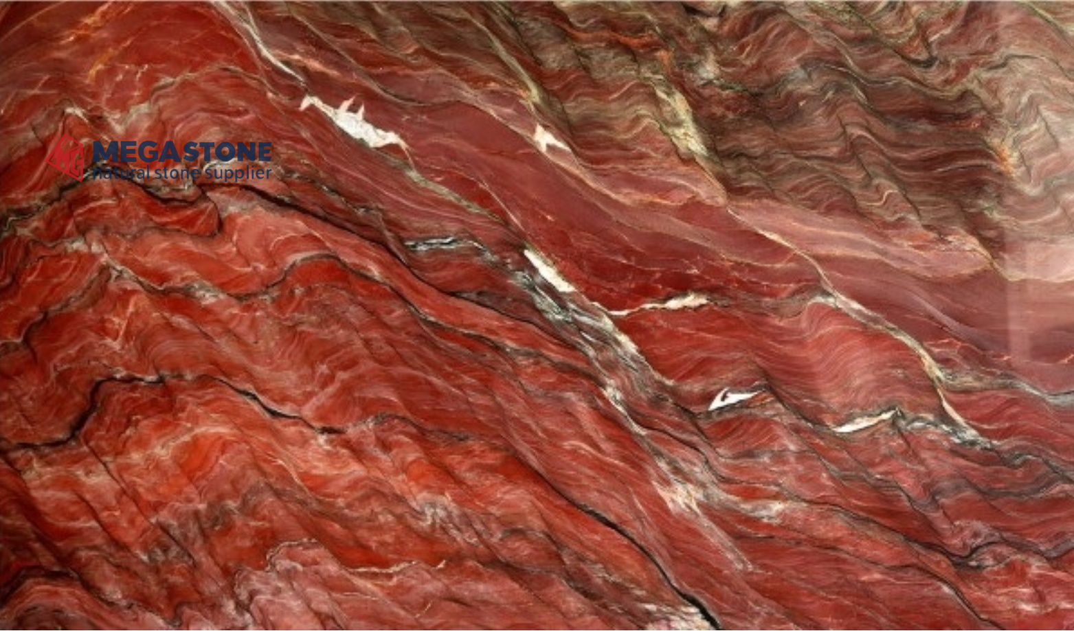 Red Fusion Quartzite Slab
