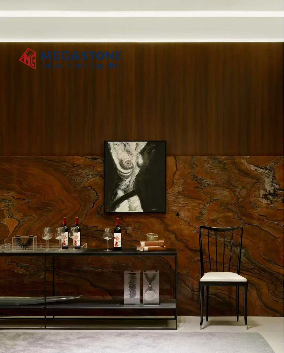 Red Fusion Quartzite Slab Red Fusion Quartzite Slab