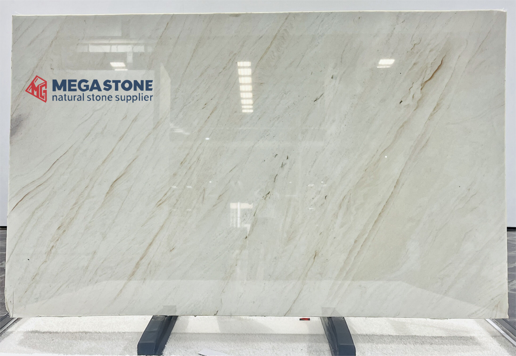 Aurora White Quartzite Slab