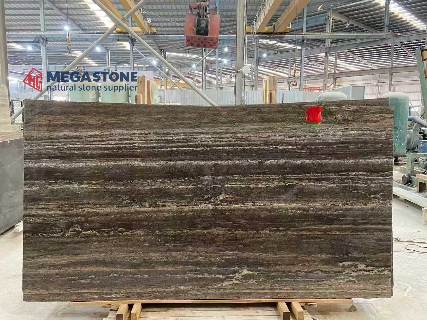 Titanium Travertine Slab
