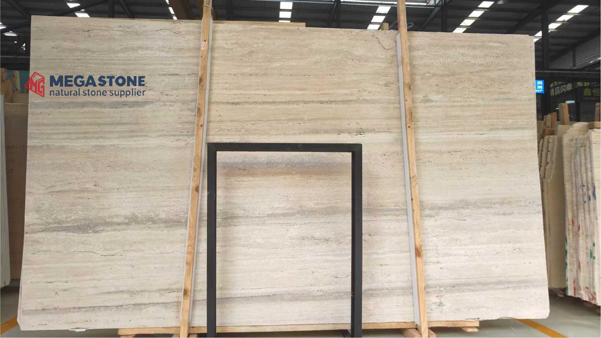 Ocean BlueTravertine Slab