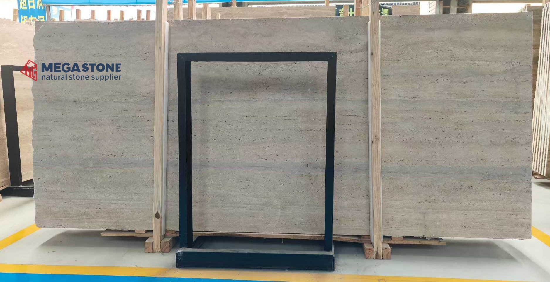 Ocean BlueTravertine Slab