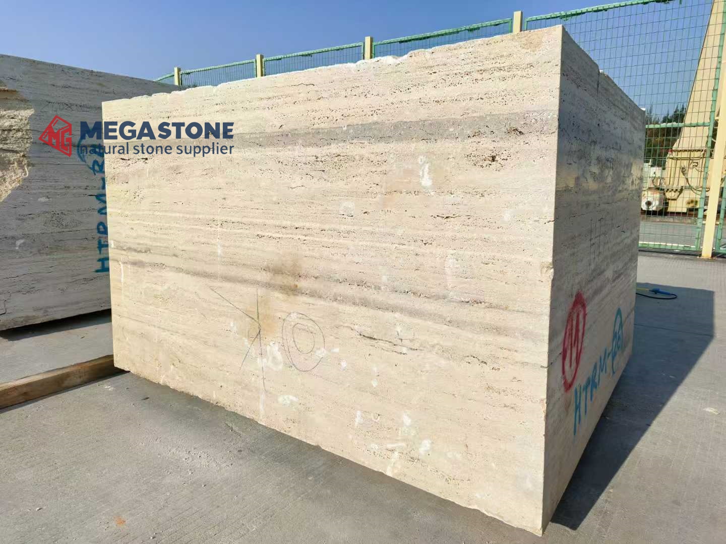Ocean BlueTravertine Slab