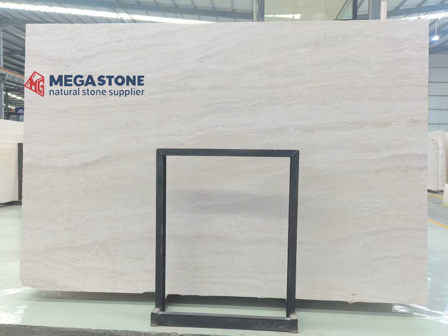Italian Super White Travertine Slab