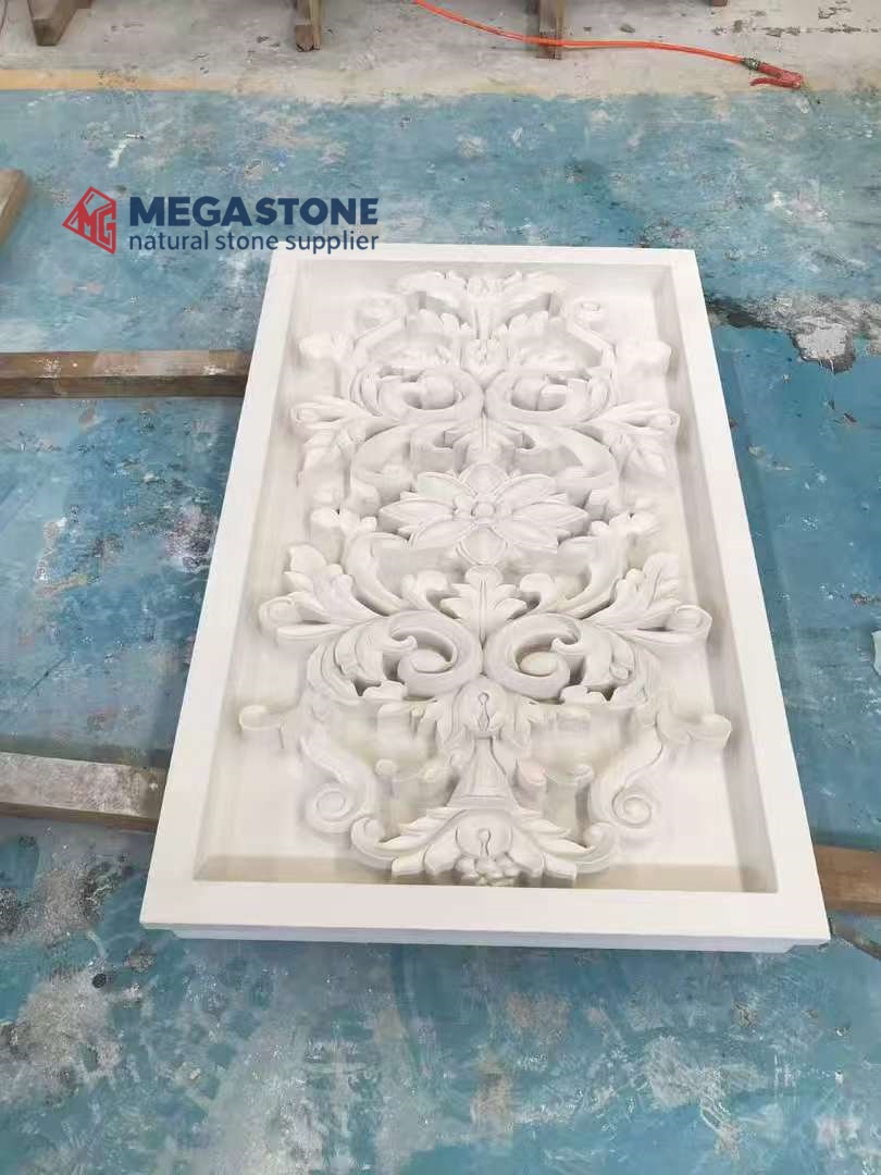 Exterior Facade Cladding Limra Limestone Carved Stone Panels