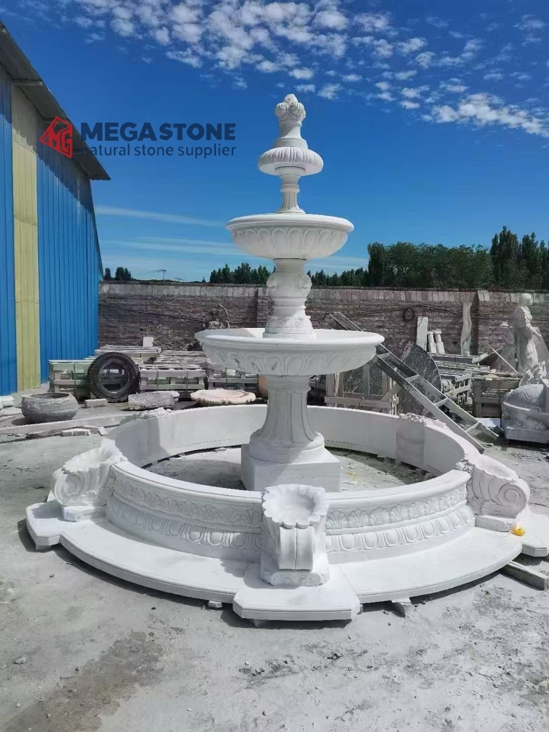 White Marble Water Fountain White Marble Water Fountain