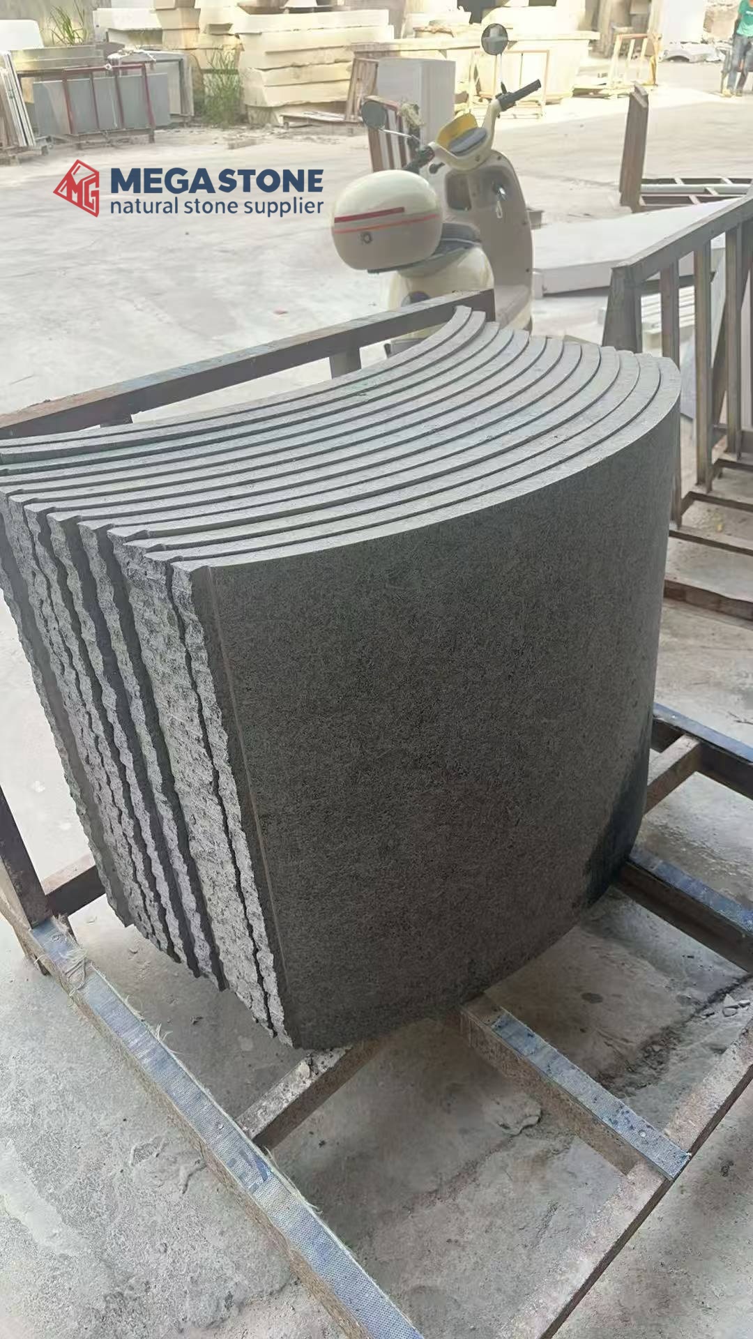 Angola Black Granite Bespoke Cuvred Panels