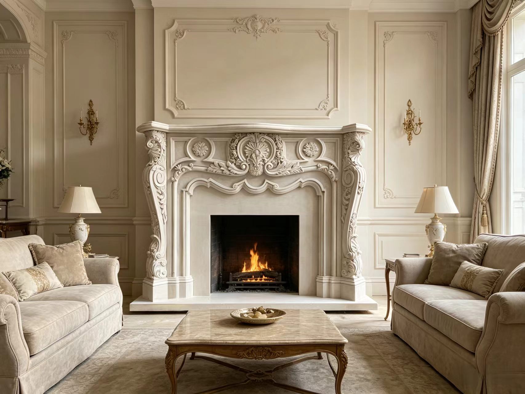 Bespoke Marble Fireplace