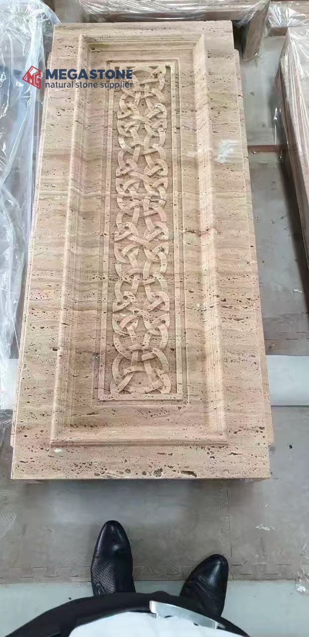 Turkey Roman Travertine Carvings for Column Base