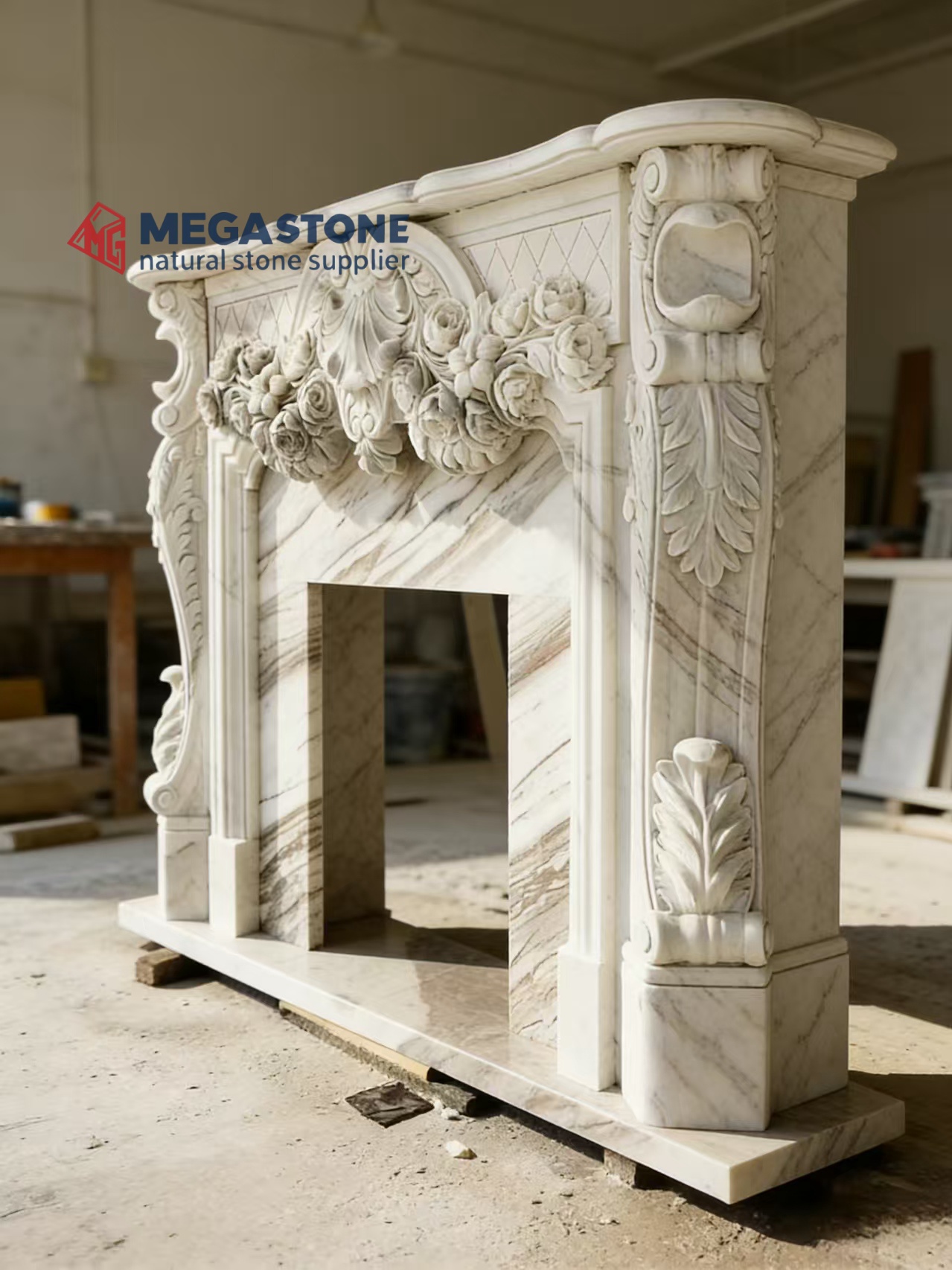 Fireplace Mantel -MGLUX003
