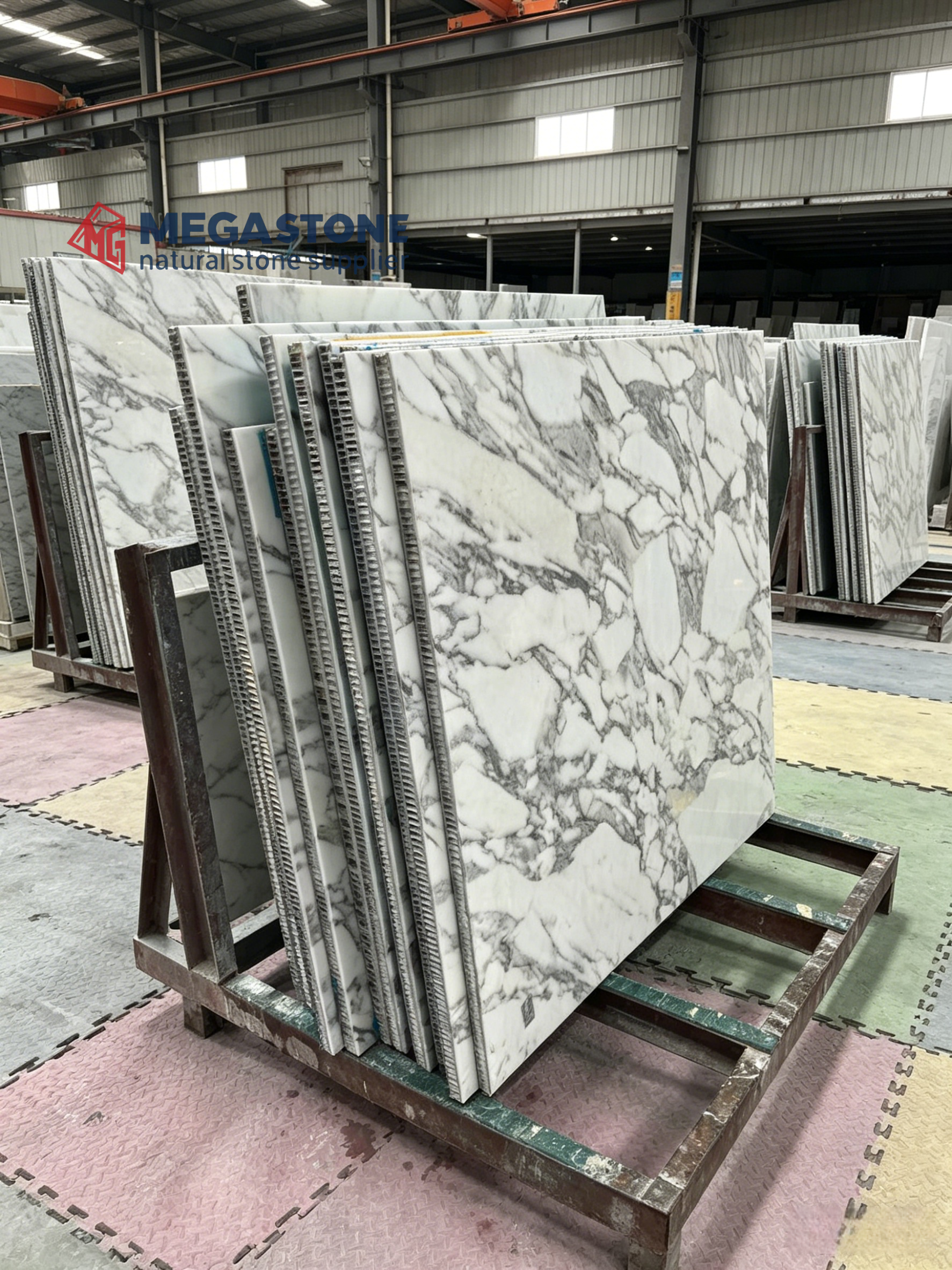 Arabescato White Marble Honeycomb Aluminum Composite Panel