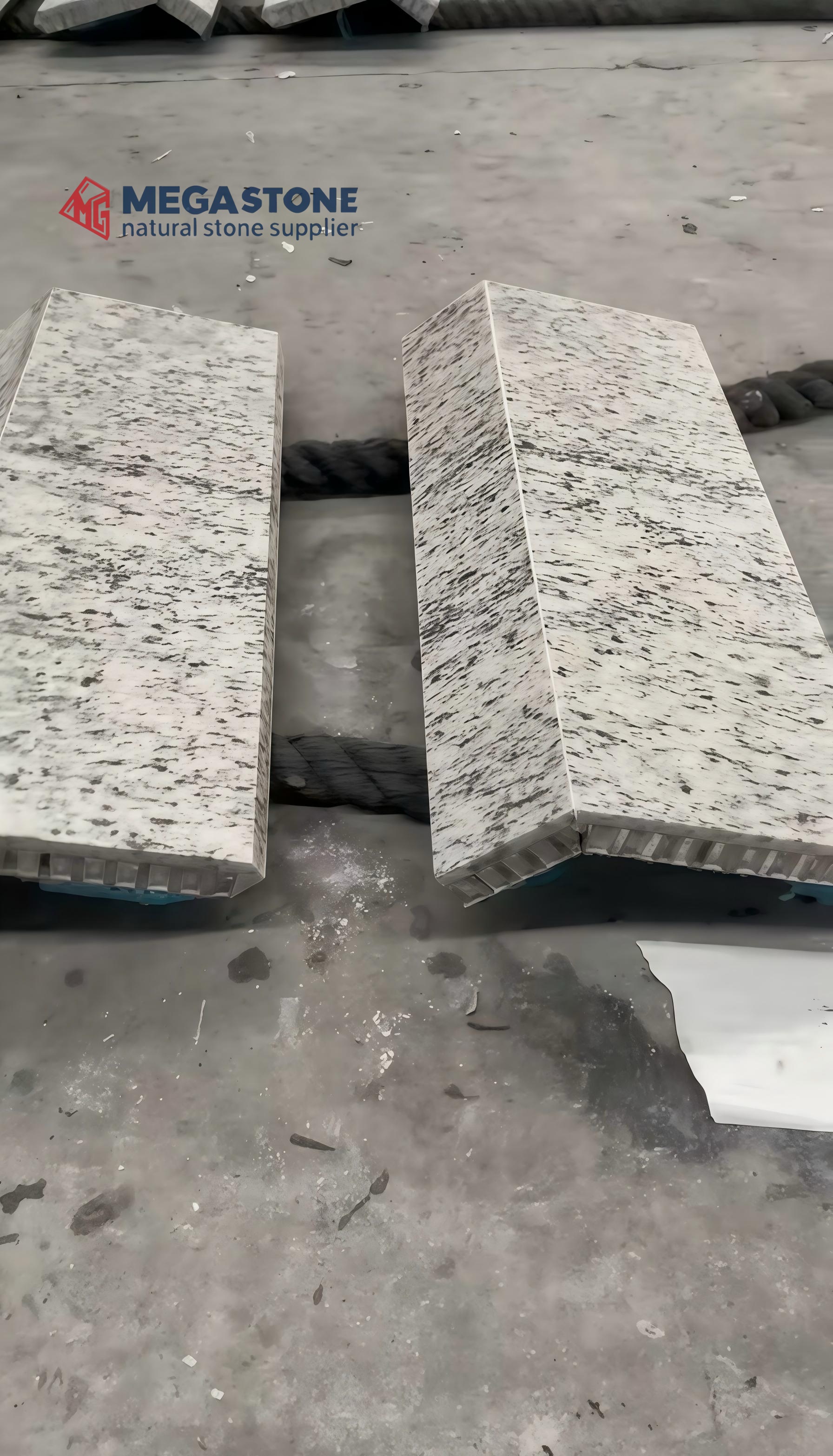 Lightweight White Ornamental Granite Aluminum Honeycomb Panel for Exterior & Interior Cladding