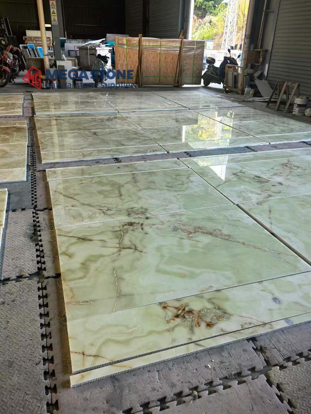 Verde Afghanistan Onyx Translucent Composite Stone Panel