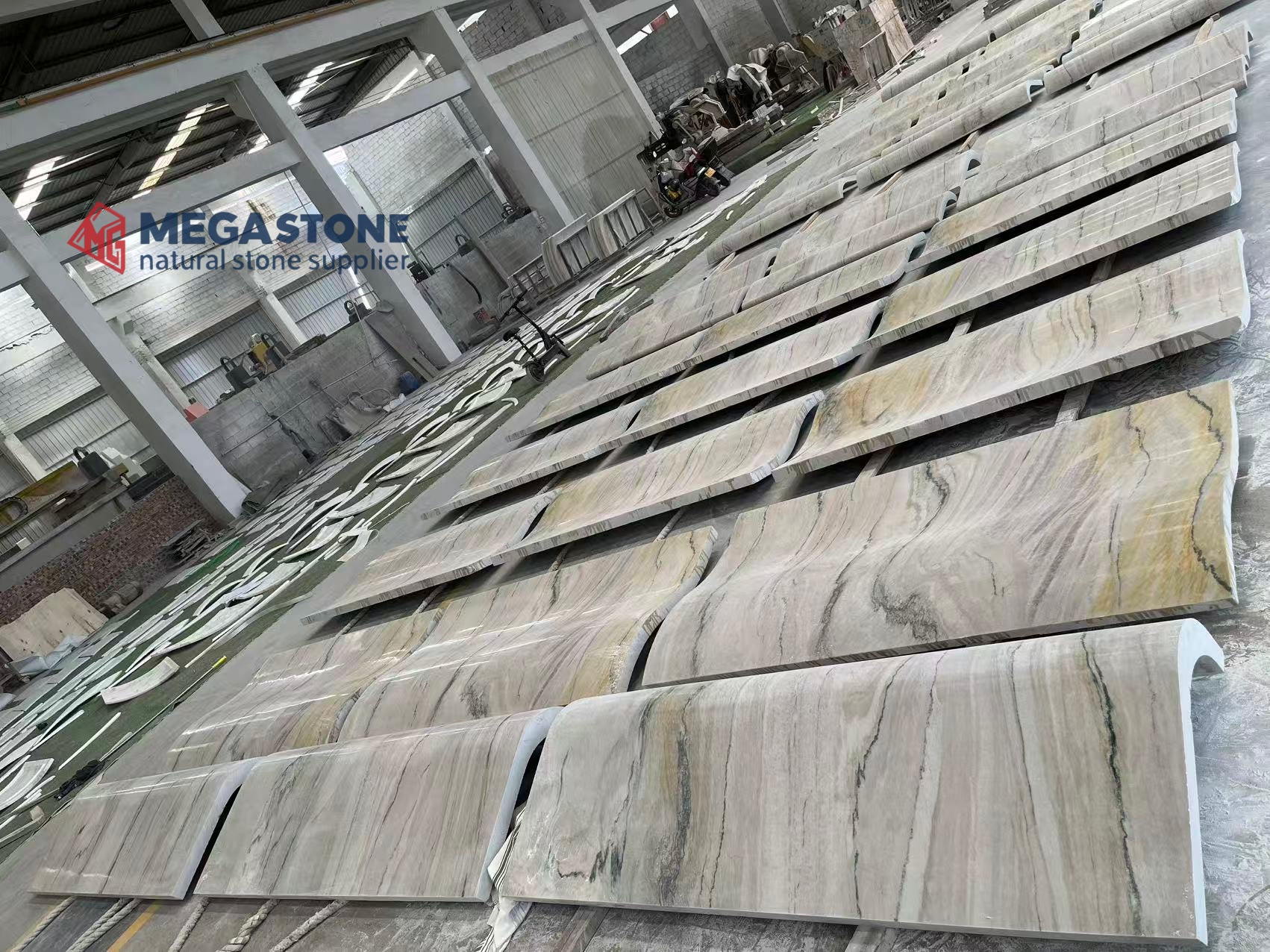 Macaubas Fantasy Quartzite Fusion Gold Quartzite Curved Panels