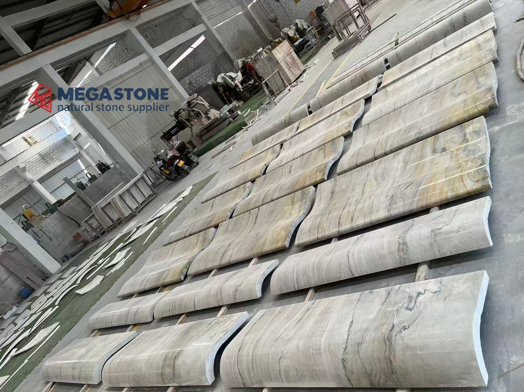 Macaubas Fantasy Quartzite Fusion Gold Quartzite Curved Panels