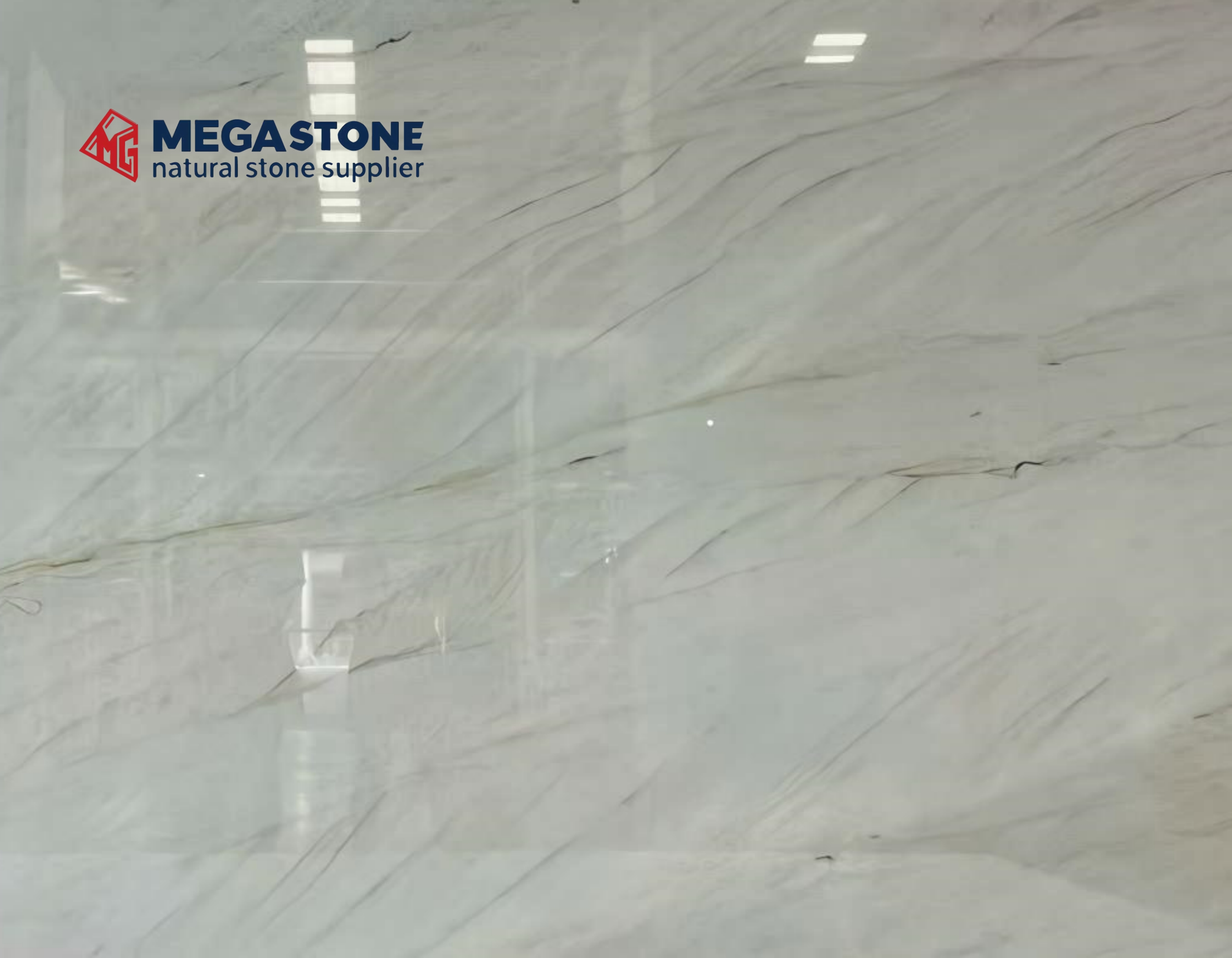 Aurora White Quartzite Slab