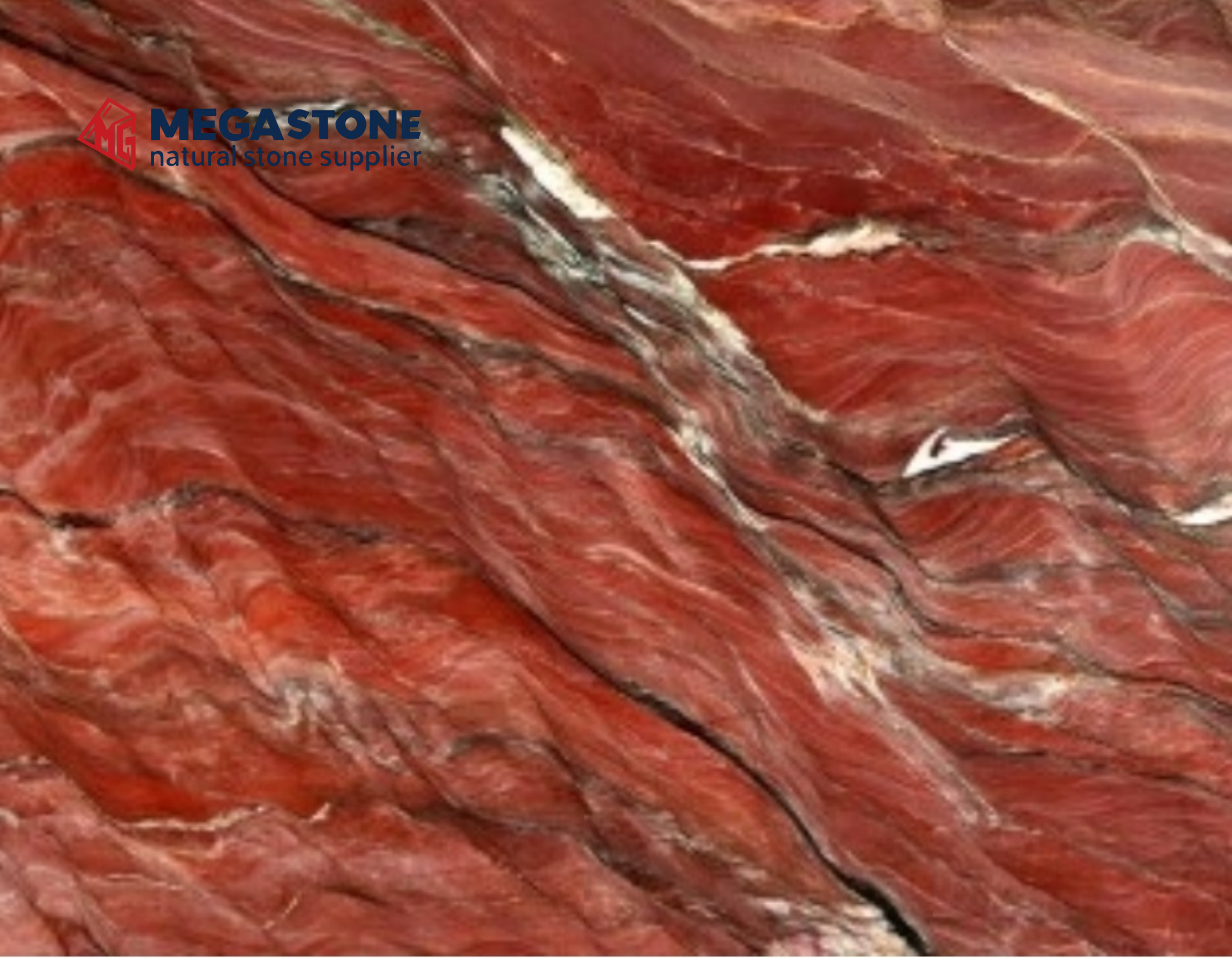Red Fusion Quartzite Slab