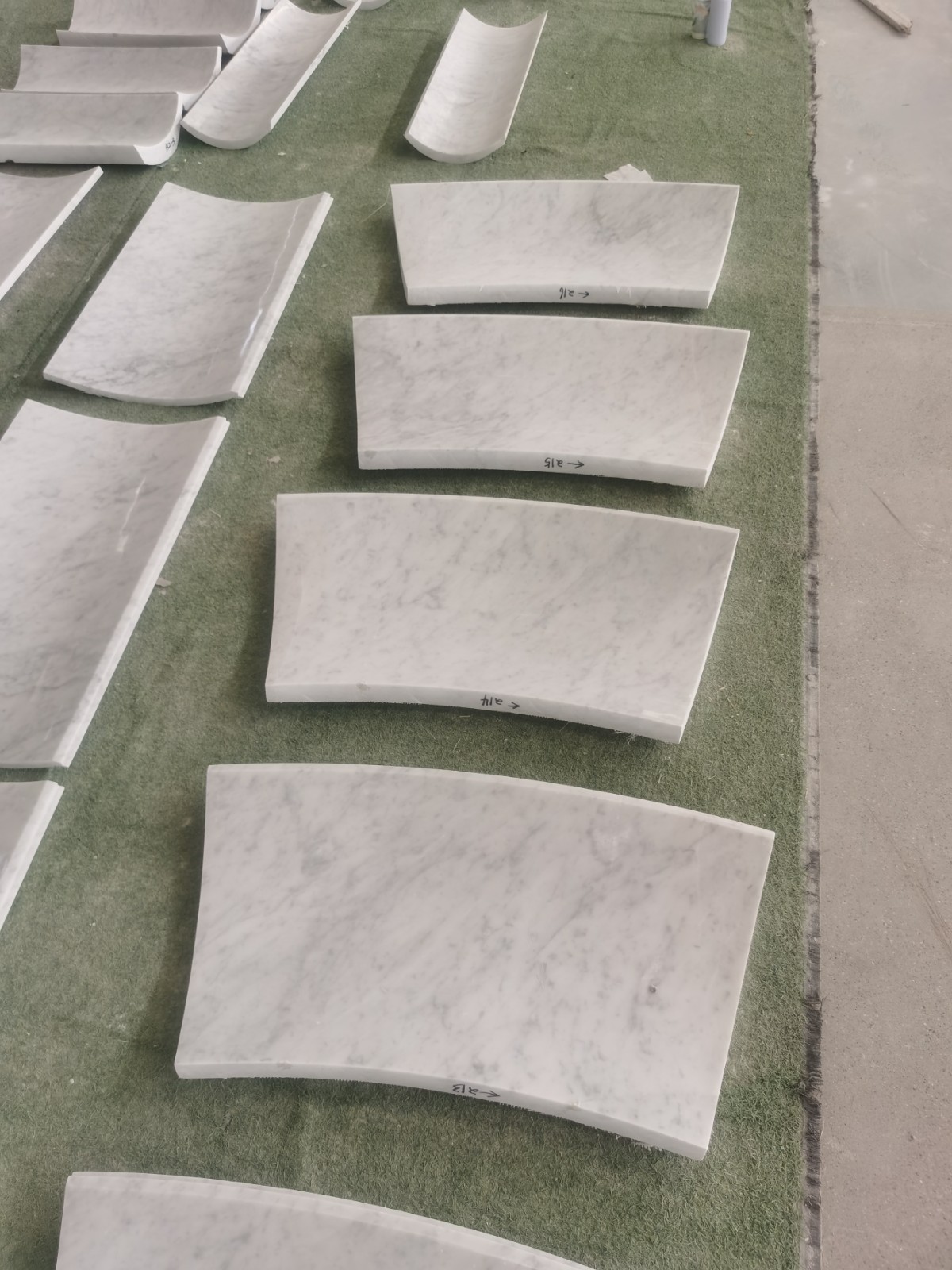Custom Bianco Carrara Multi-Curve Arch Doorway