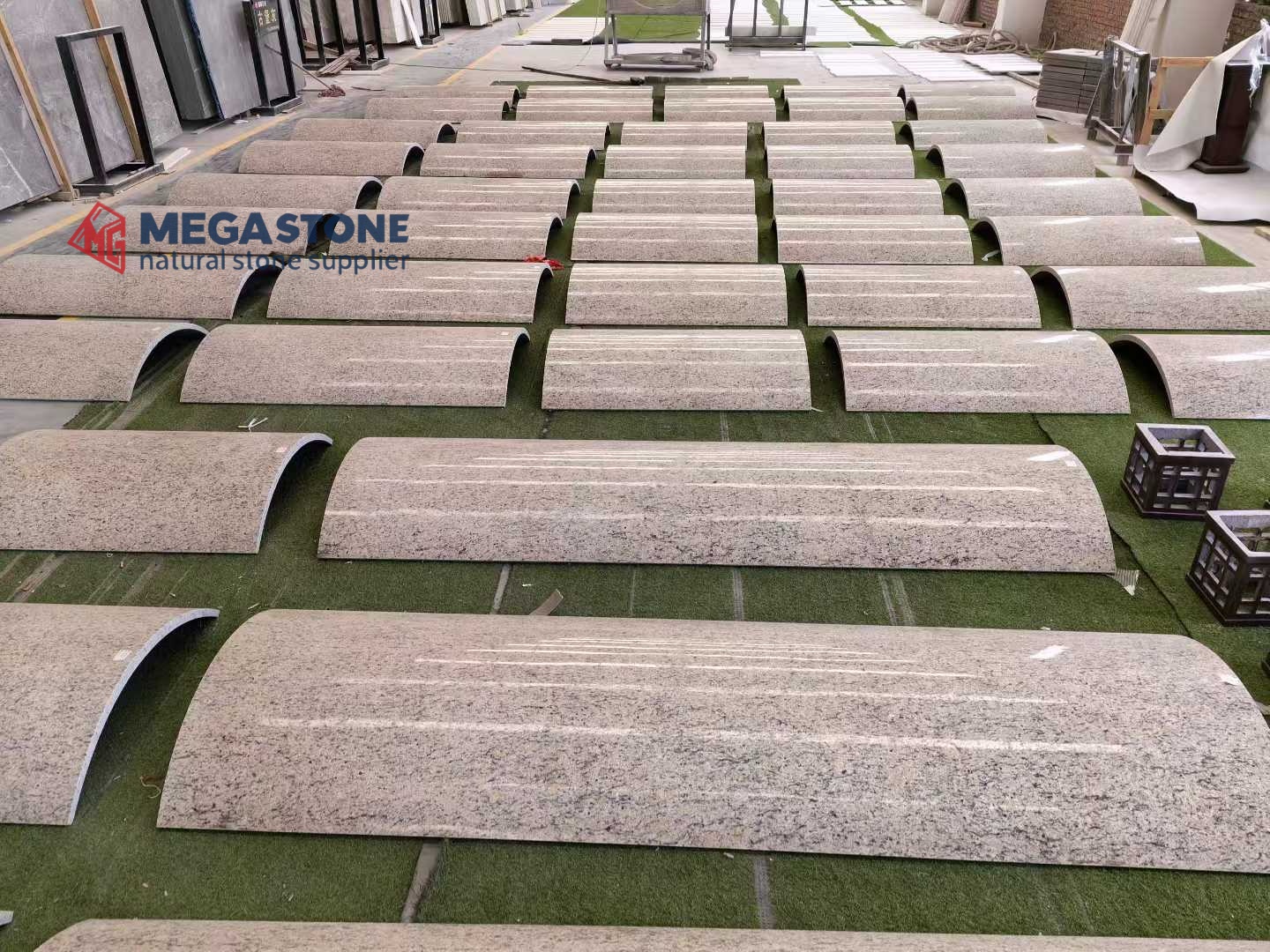 Giallo Ornamental Granite Curved Cladding Panels