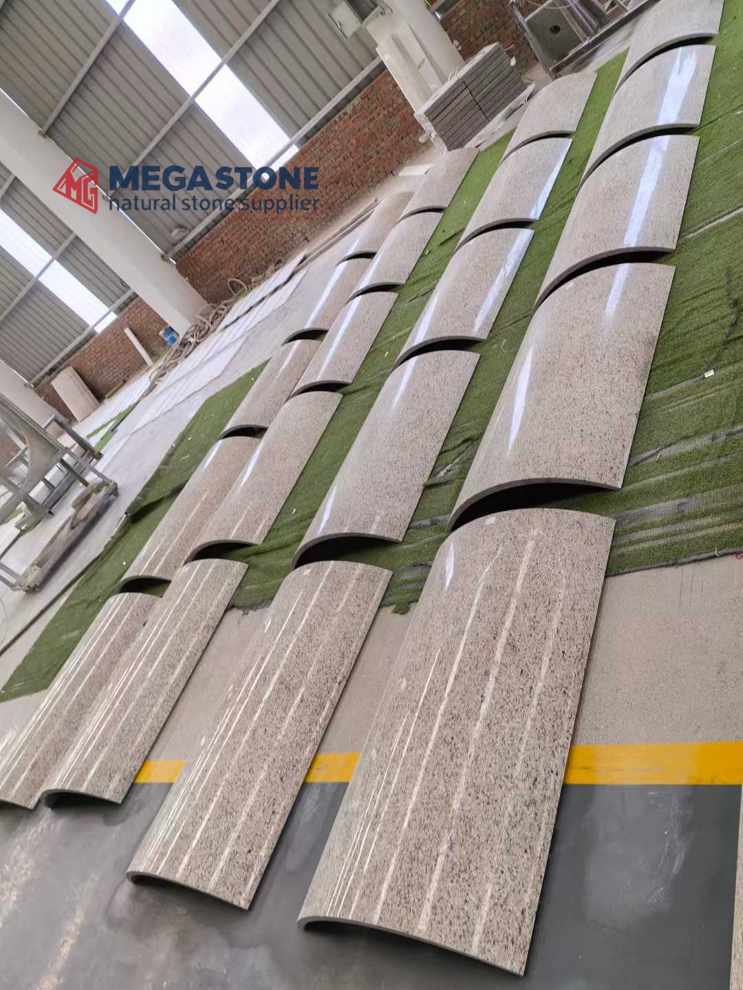 Giallo Ornamental Granite Curved Cladding Panels