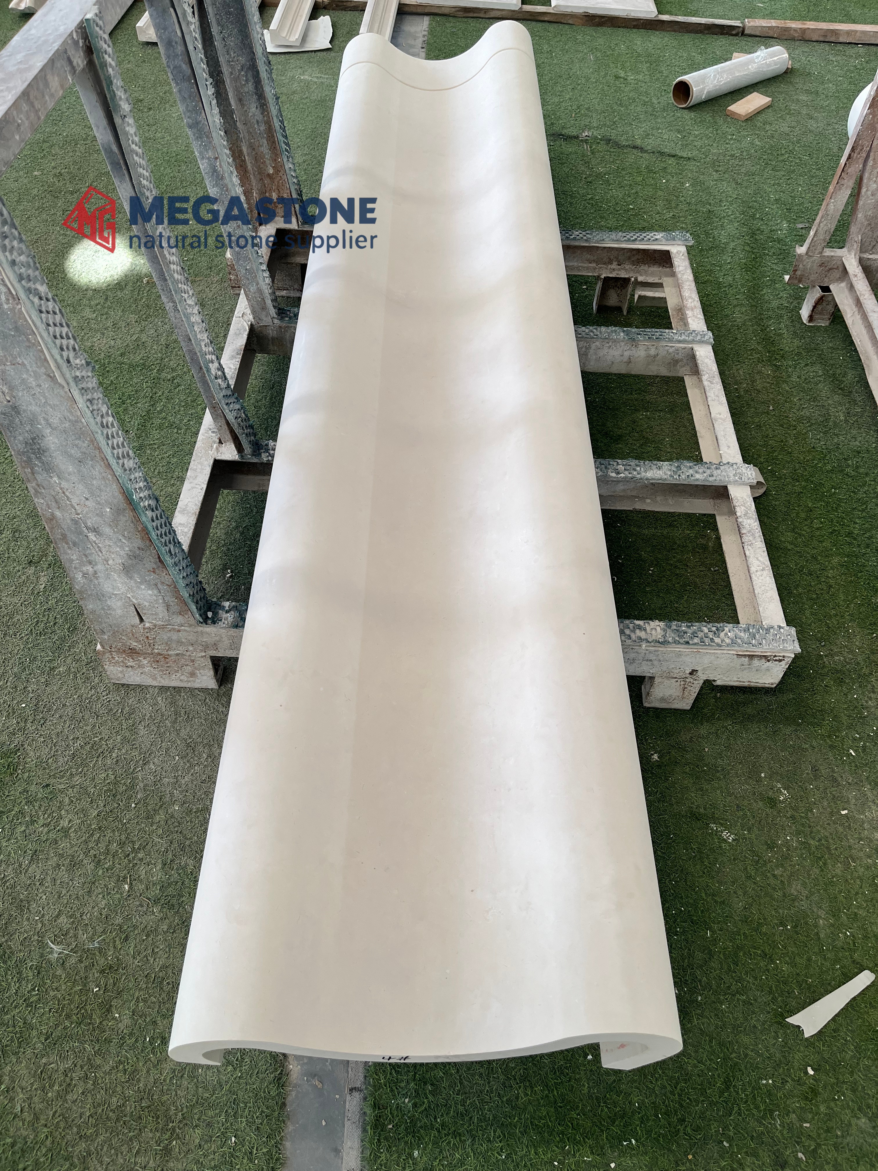 Oversized Curved Limra Limestone Wall Panels