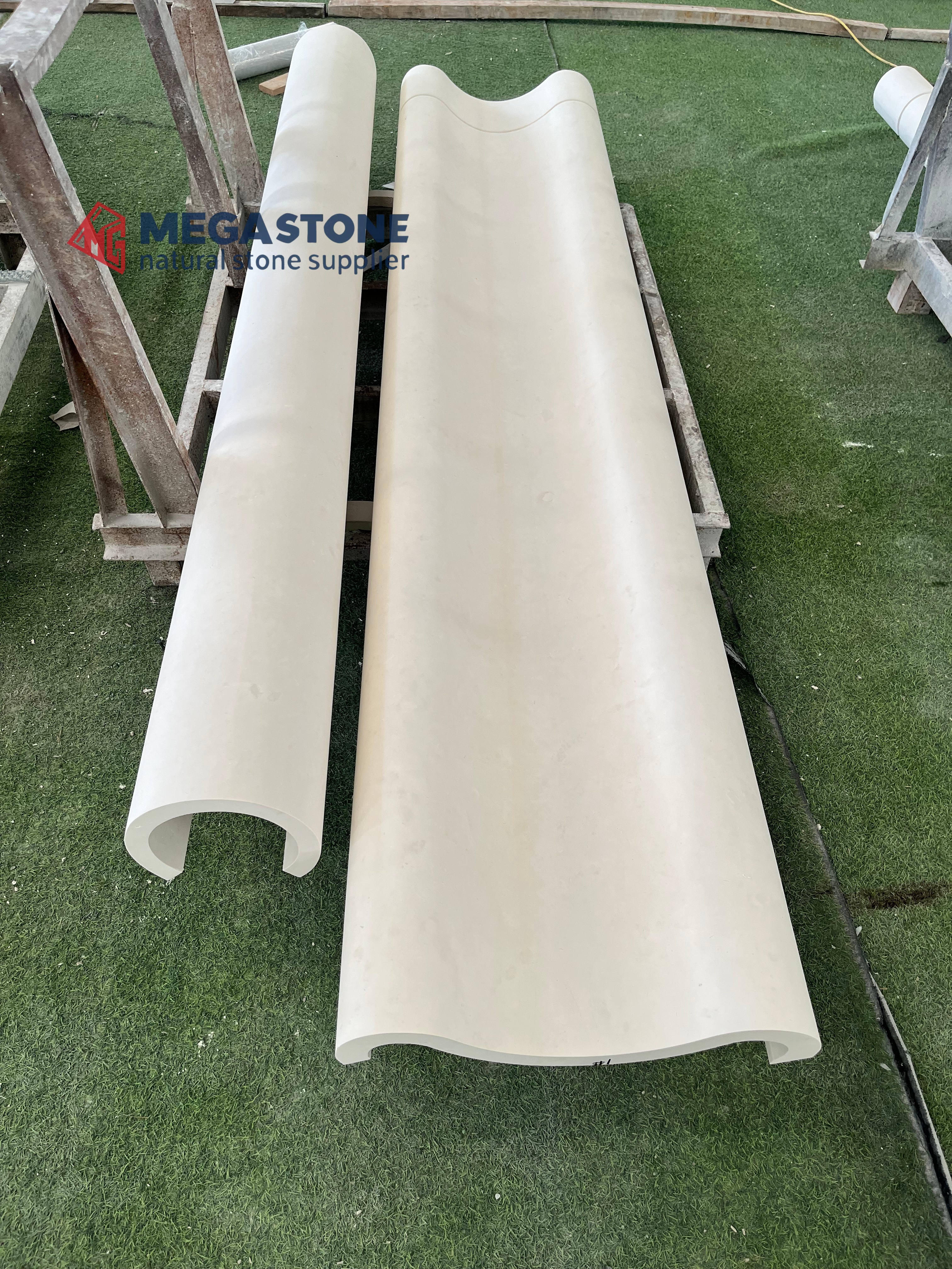 Oversized Curved Limra Limestone Wall Panels