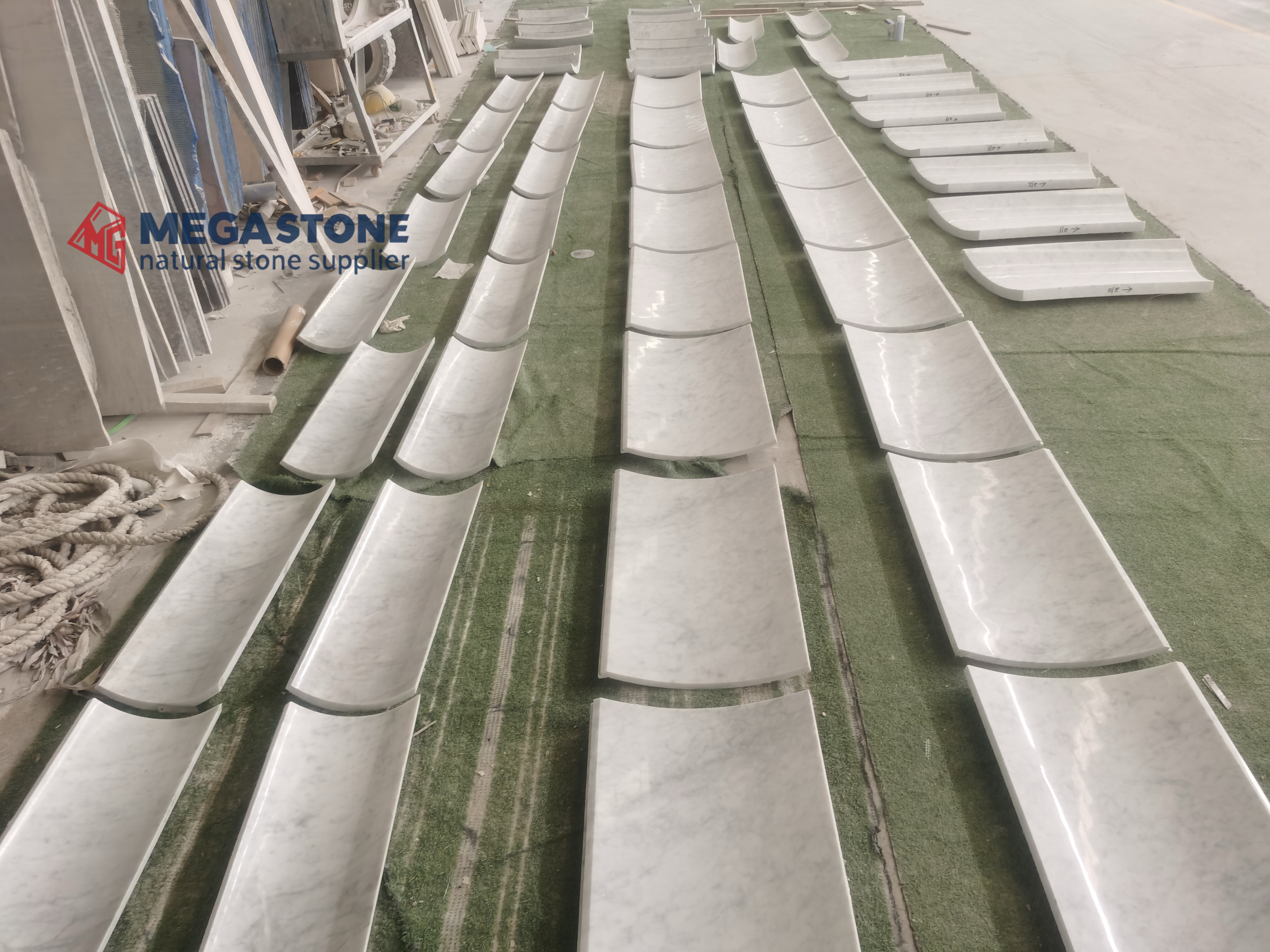 Bianco Carrara Marble Archway Door Frame
