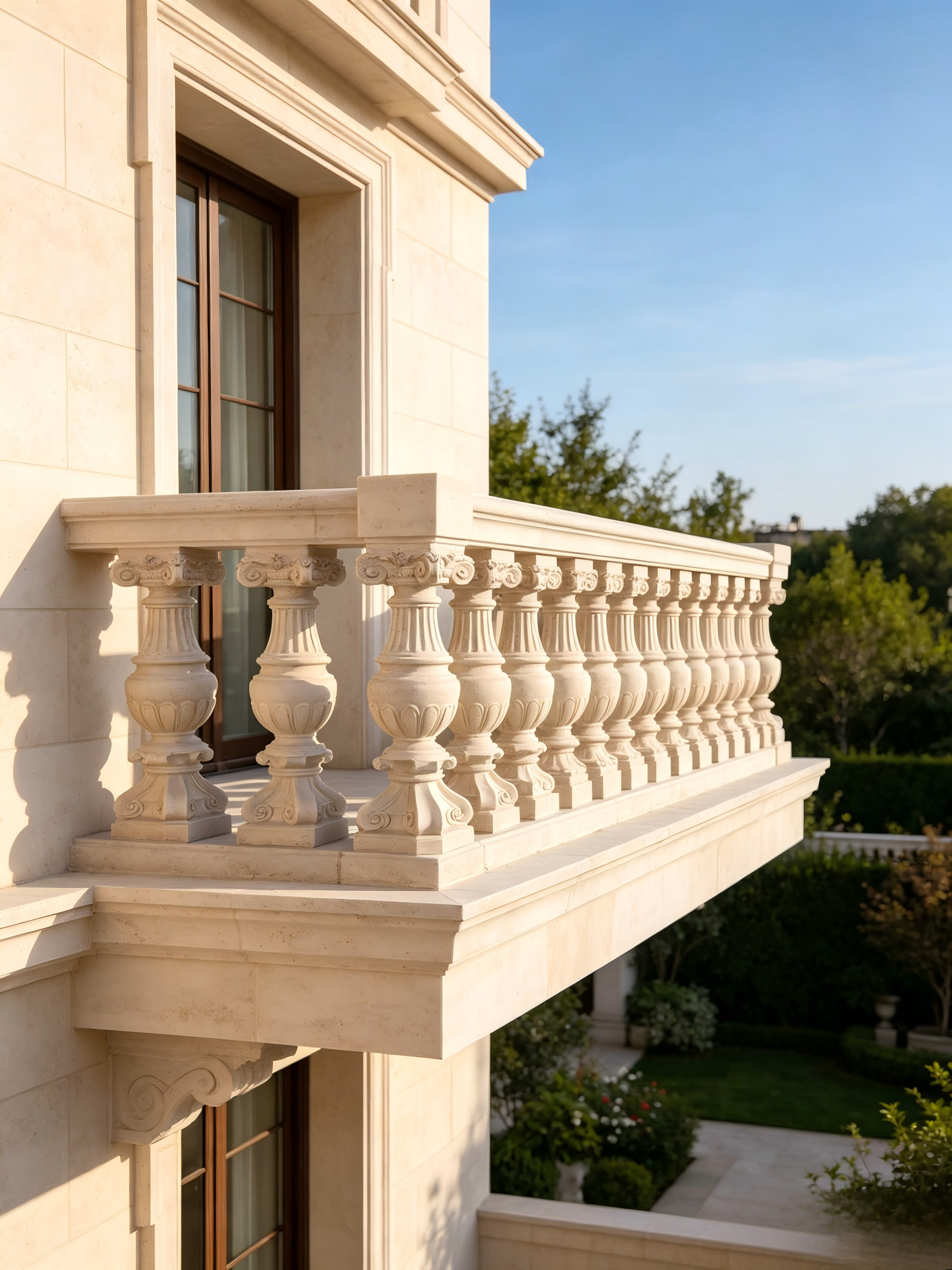 Hand-Carved Limestone Urn Balusters Factory Price