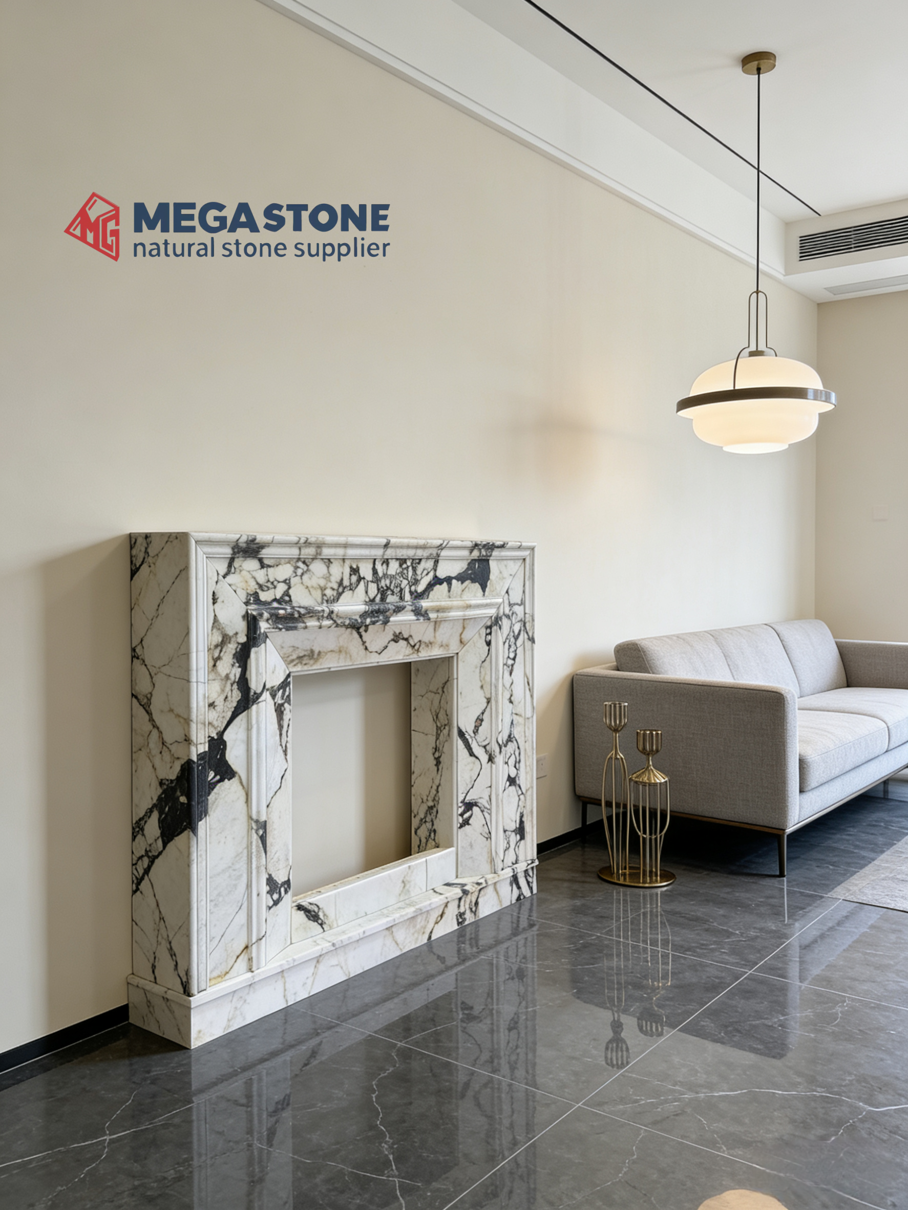 Custom Marble Fireplace Mantel Factory Price