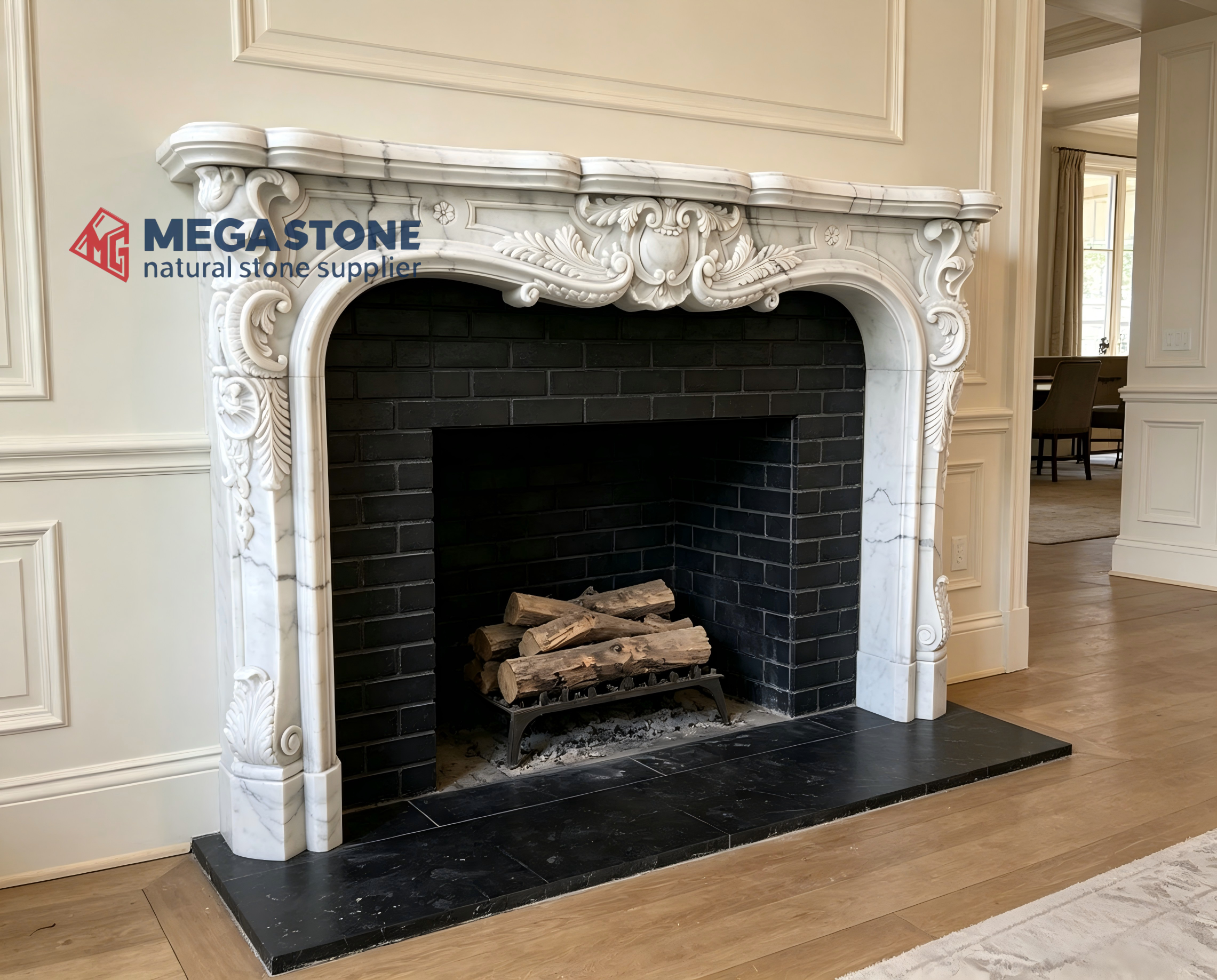 Custom Marble Fireplace Mantel Factory Direct Price