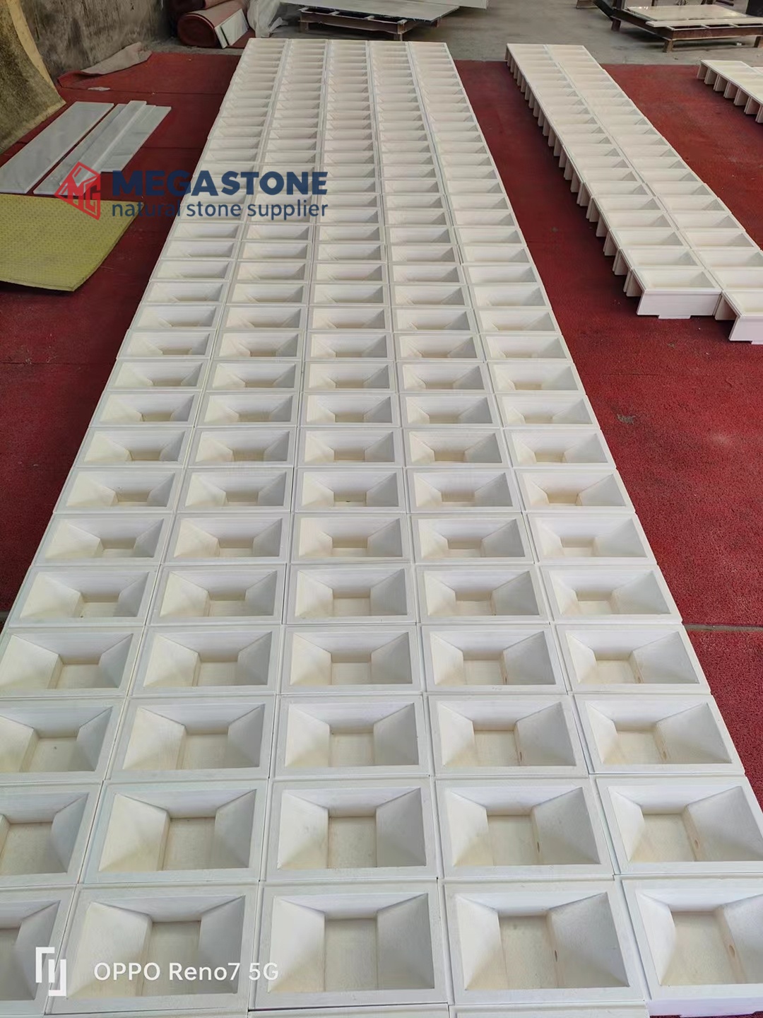 Benin White Limestone Feature Wall