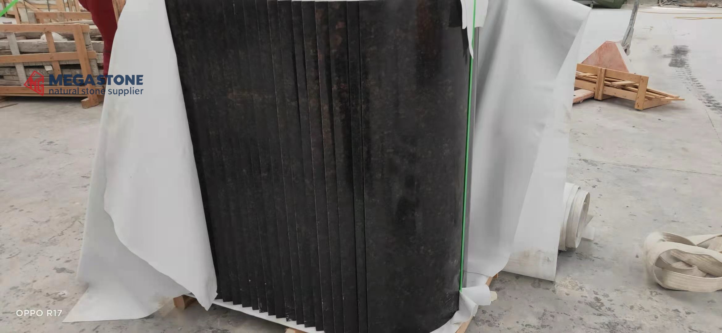 Indian Dark Tan Brown Granite Hollow Round Columns