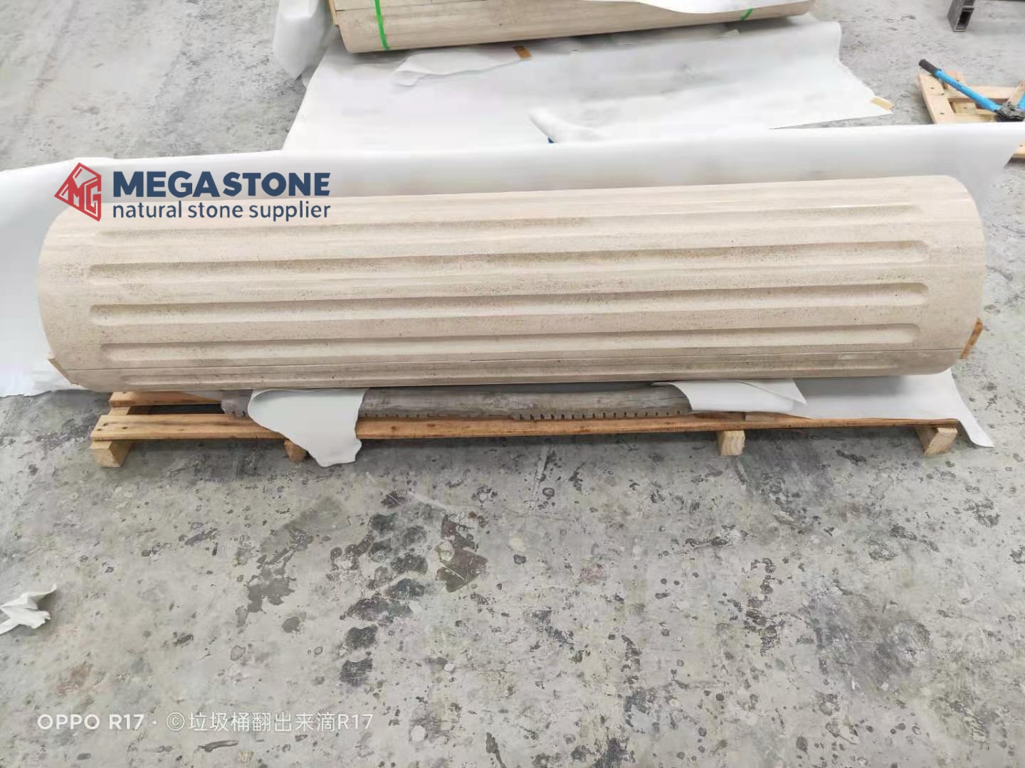 Portugal Moleanos Beige Limestone Hollow Round Columns