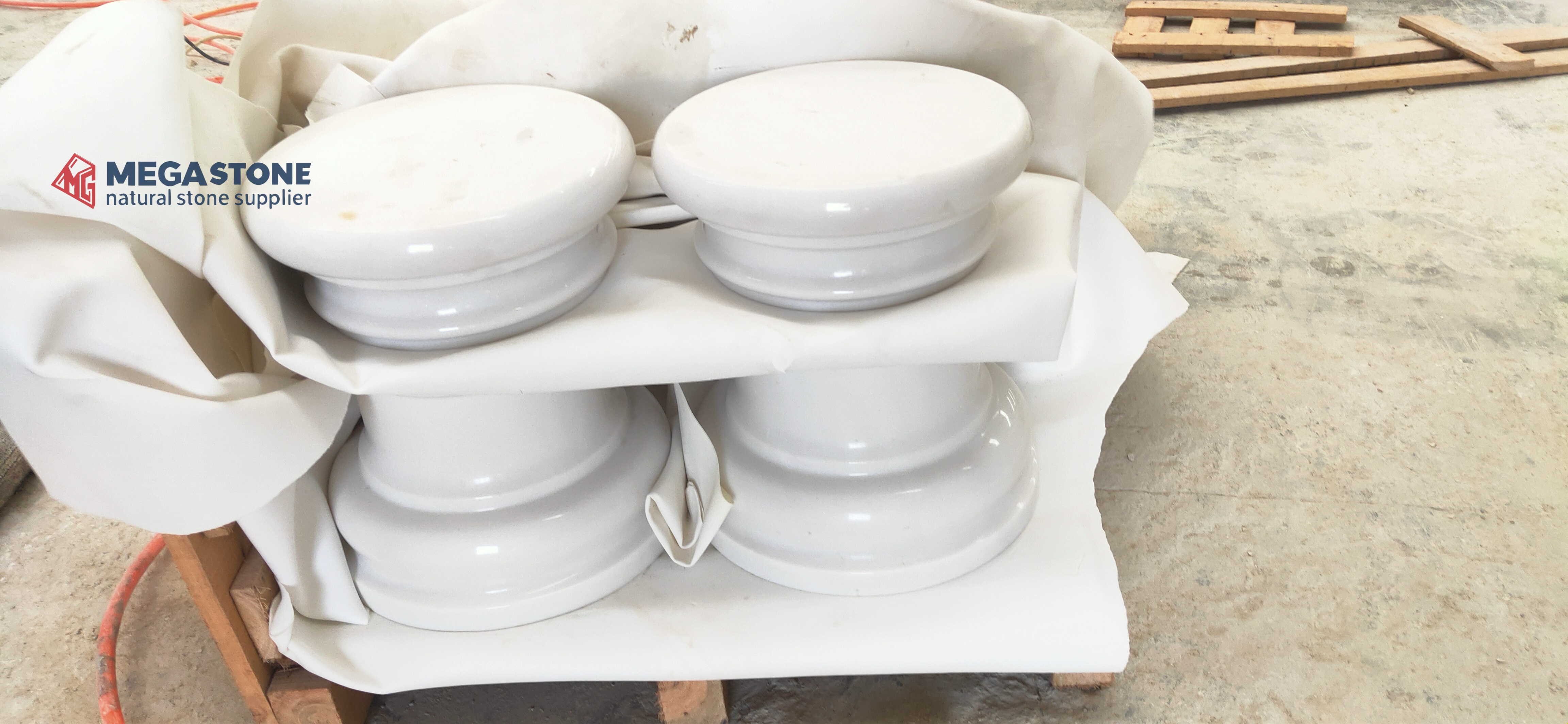 Greek Sivec White Marble Solid Architectural