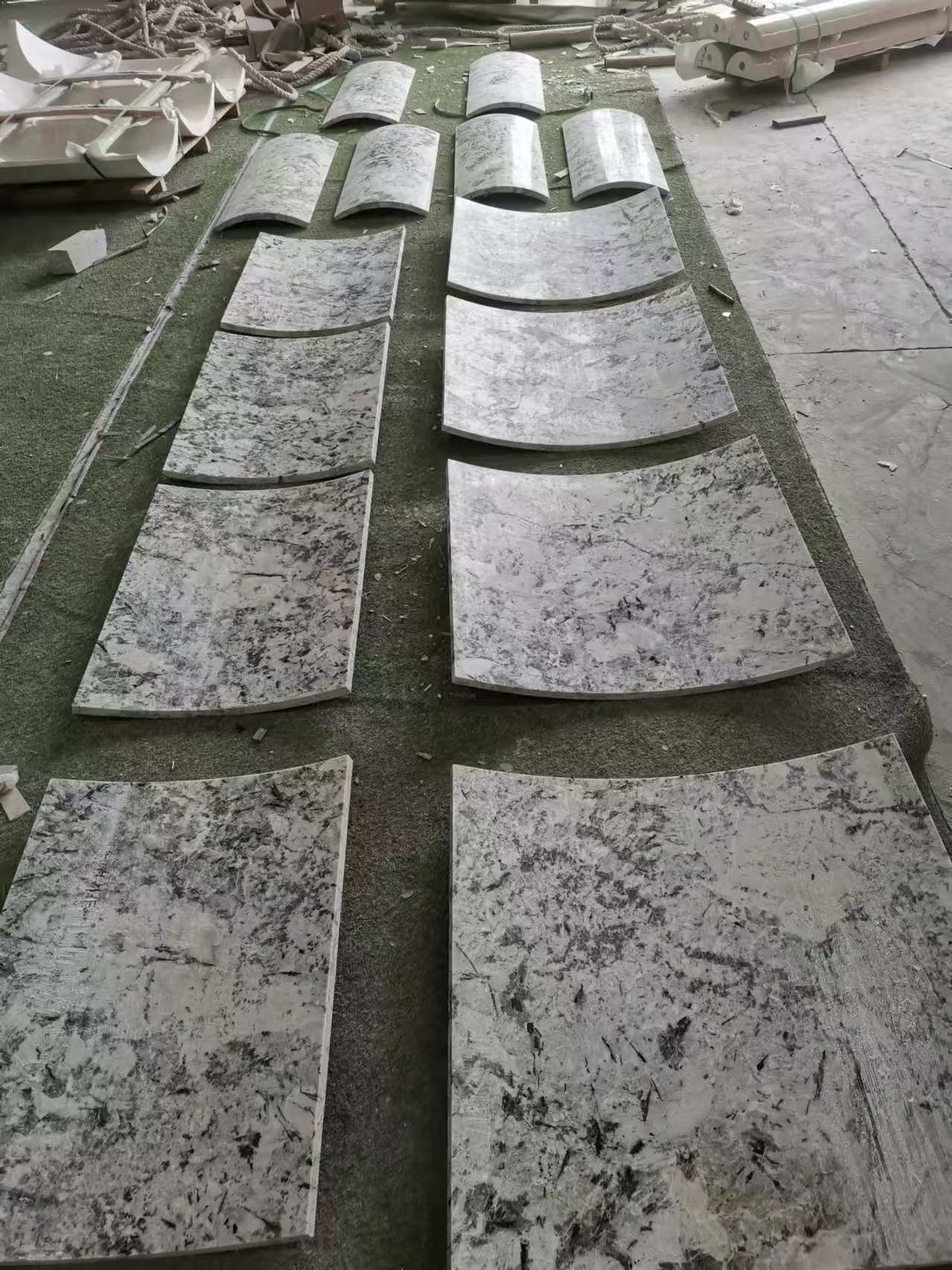 Double‑Curve Granite Water Feature Panels
